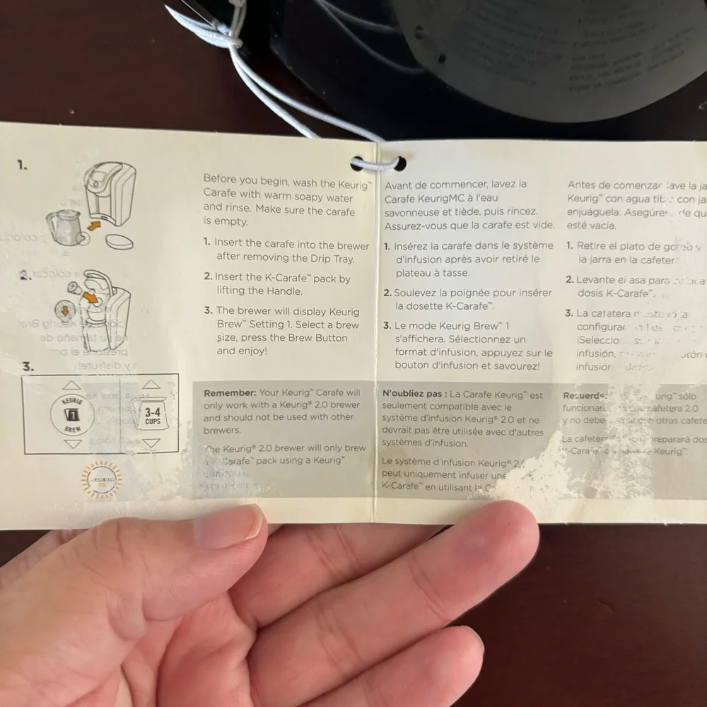 Keurig carafe according